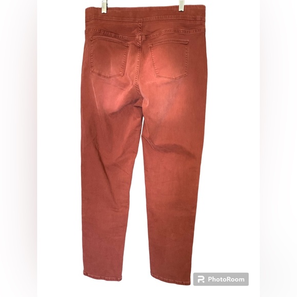 Soft Surroundings Womens Medium Rust Denim Elastic Waist pull On - Picture 2 of 7